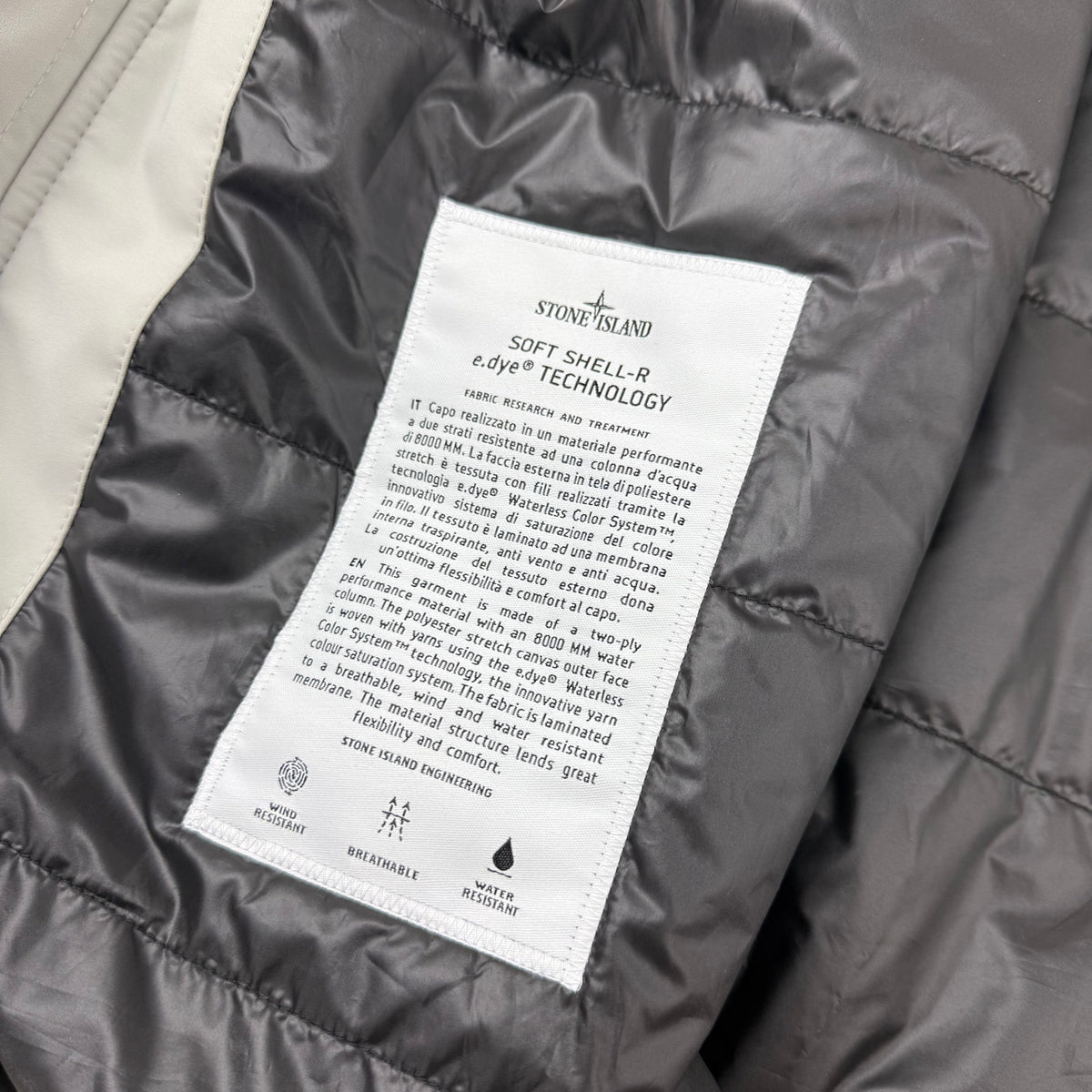 Stone Island PrimaLoft Jacket - Pearl Grey