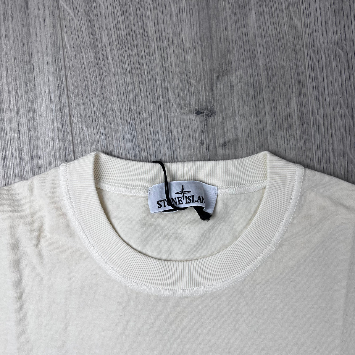 Stone Island 'Fissato' Patch T-Shirt - Ivory
