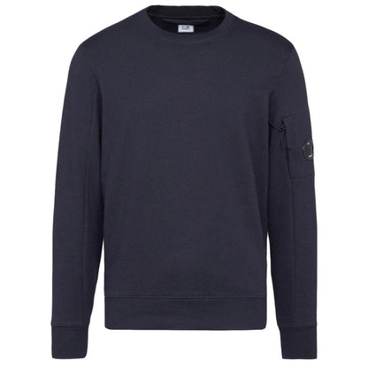 Cp Company 023A Diagonal Raised Lens Sweatshirt In Navy
