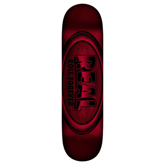 Real Skateboard Deck Basalt DBX Oval 8.38" x 32.25" Red Foil