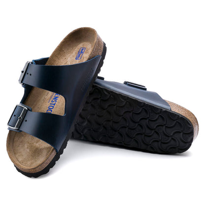 Unisex Arizona Soft Footbed Oiled Leather Blue Medium/Narrow