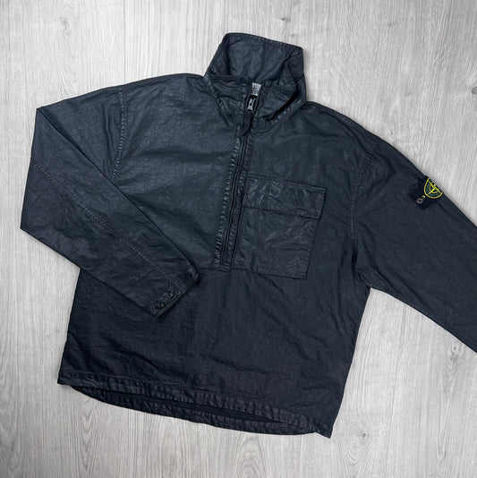 Stone Island Zip Smock - Black
