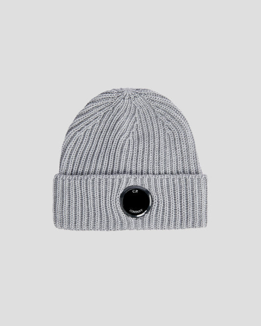 Extra Fine Merino Wool Beanie Grey Melange