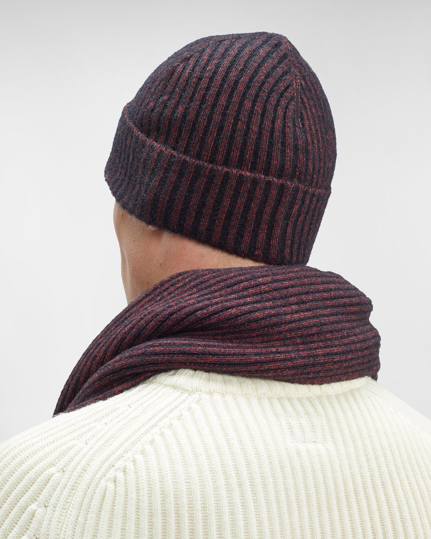 Fleece Knit Beanie Ketchup - Red