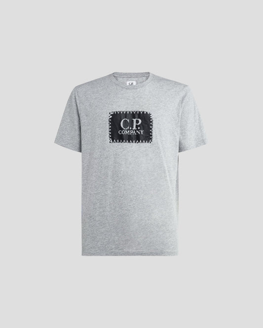 30/1 Jersey Label T-shirt Grey Melange
