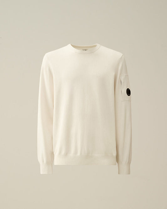 Men's Cotton Crepe Jumper Gauze White