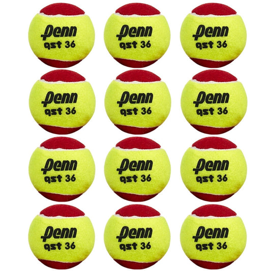 Penn QST 36 Low Compression Tennis Balls 12 Pack