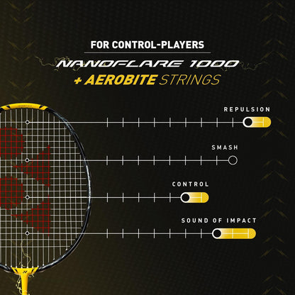Yonex Nanoflare 1000 Play (Lightning Yellow) Pre-strung