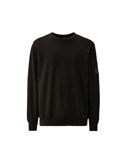 Cp Company 019A Light Fleece Lens Sweatshirt In Black
