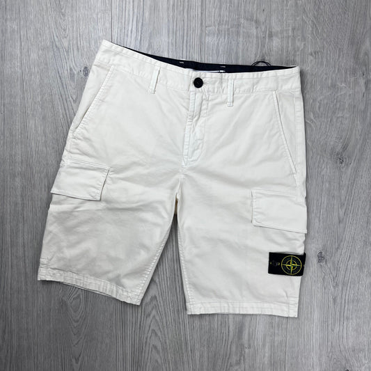 Stone Island Cargo Shorts - Ivory