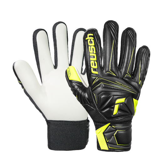 Reusch Attrakt Starter Solid Finger Support Junior Goalkeeper Gloves