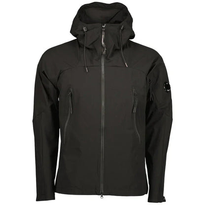 Cp Company Slim Fit Lightweight Lens Hooded Pro-Tek Jacket In Black
