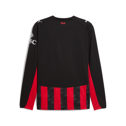 Puma AC Milan Men's Home Replica Long Sleeve Jersey 25/26