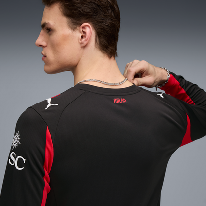 Puma AC Milan Men's Home Replica Long Sleeve Jersey 25/26
