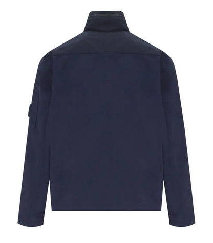 Cp Company Gd Shell Mixed Jacket In Navy