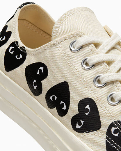Converse x Comme des Garçons PLAY Chuck 70 Multi Heart Low Top