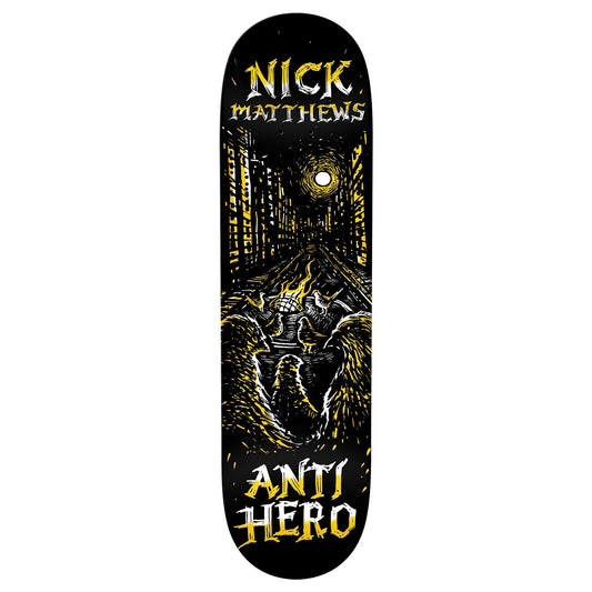 Anti Hero Skateboard Deck Nick Matthews Fireside 8.5" x 32.18"
