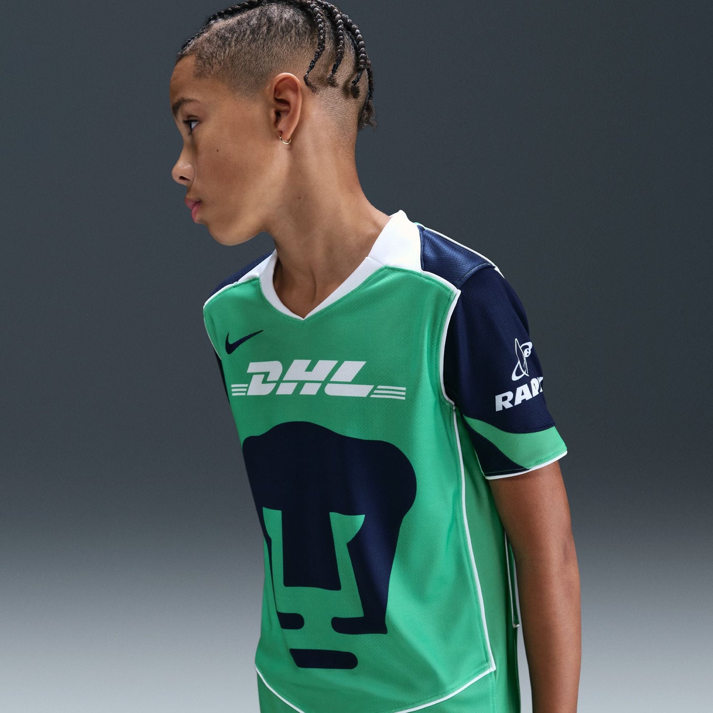 Nike Pumas UNAM 2025/26 Stadium Third Youth Dri-FIT Total 90 Soccer Replica Jersey