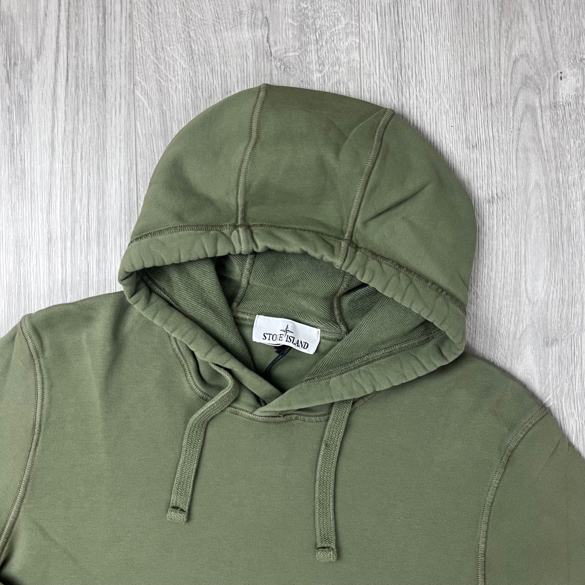 Stone Island Dyed Hoodie - Military
