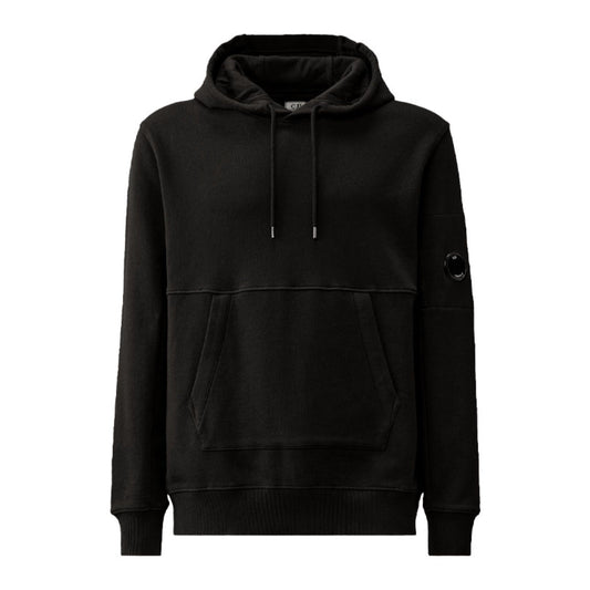 Cp Company 024A Diagonal Raised Overhead Hoodie In Black