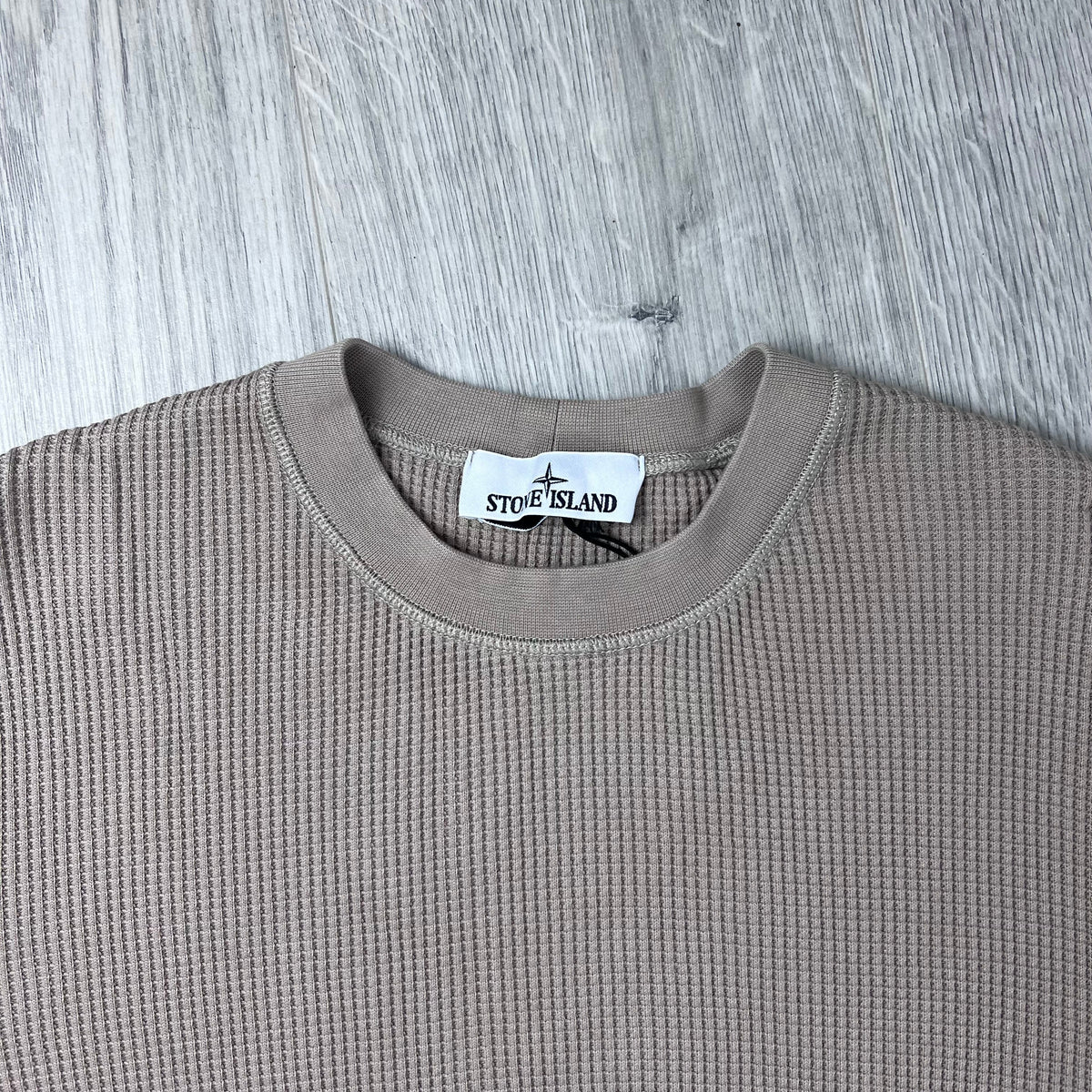 Stone Island Cotton Waffle Sweatshirt - Desert