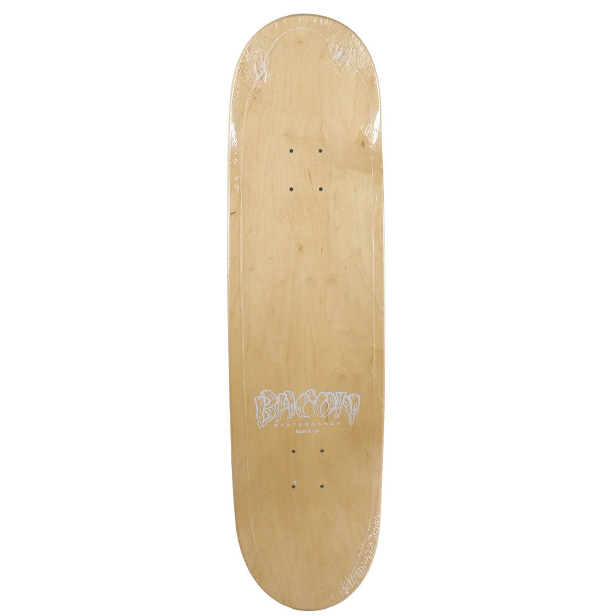 Bacon Skateboard Deck Logo Veneer Natural 8.75" x 32.63"