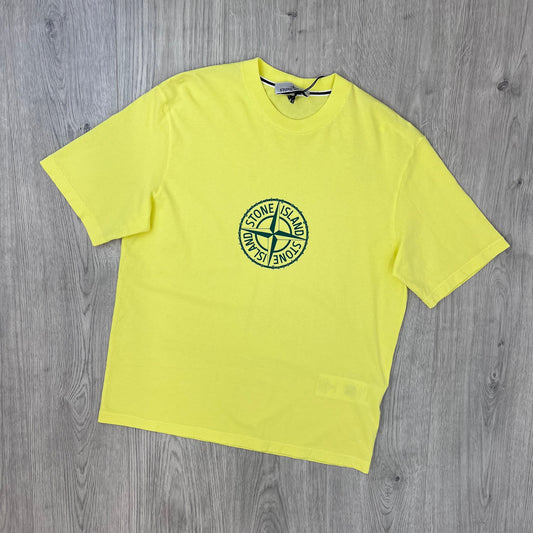 Stone Island 'Compass' T-Shirt - Lemon