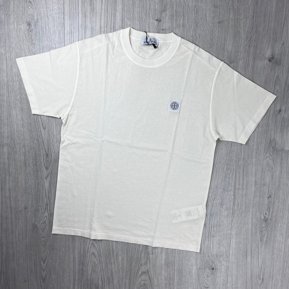 Stone Island 'Fissato' Patch T-Shirt - Ivory