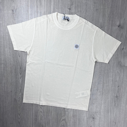 Stone Island 'Fissato' Patch T-Shirt - Ivory