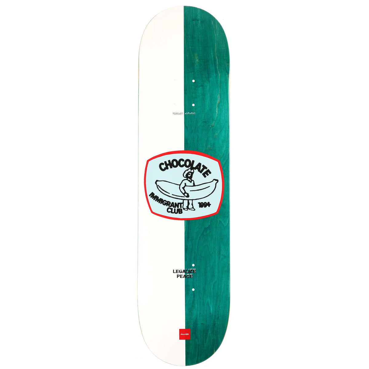 Chocolate Skateboard Deck Alvarez Know Your Rights 8.25" x 31.875"