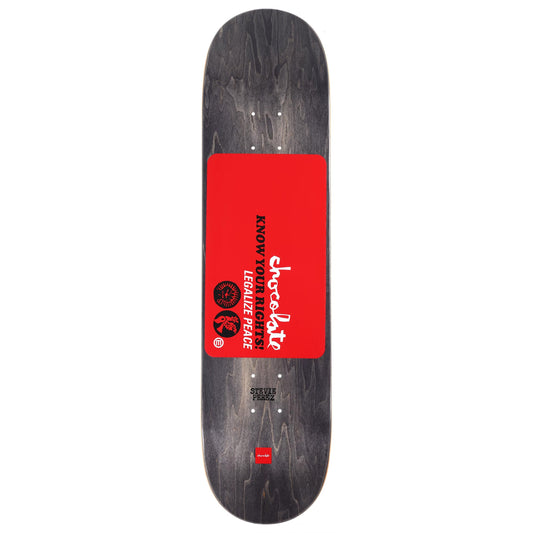 Chocolate Skateboard Deck Perez Know Your Rights Twin 8.0" x 31.88"