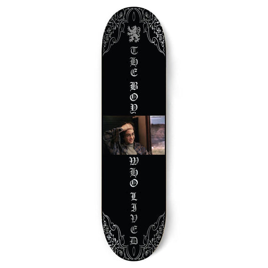 Color Bars Skateboard Deck Harry Potter Boy Who Lived Skate Silver Foil 8.5"