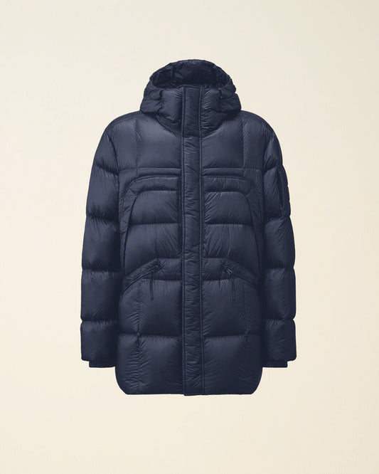 D.D. Shell Hooded Long Down Jacket Total Eclipse