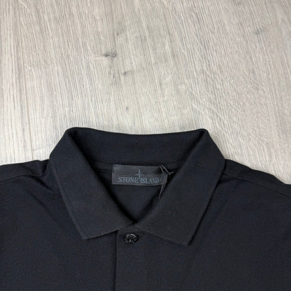 Stone Island Ghost Patch Polo Shirt - Black
