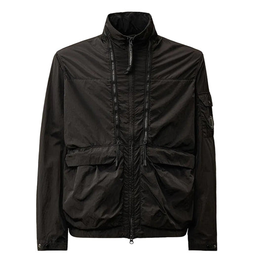 Cp Company Chrome-R Utility Lens Jacket In Black