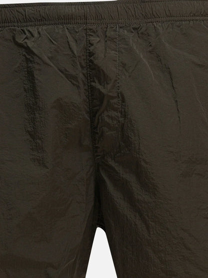 Cp Company Eco-Chrome British Sailor Swim Shorts In Ivy Green With Certilogo