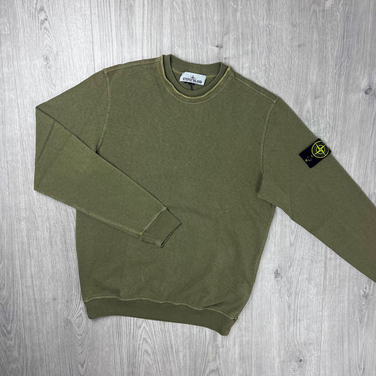 Stone Island Malfilé 'Old' Sweatshirt - Military