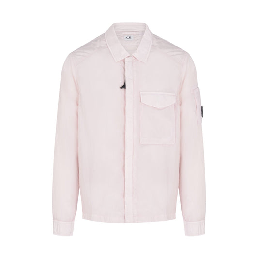 Cp Company Chrome-R Pocket Overshirt in Heavenly Pink