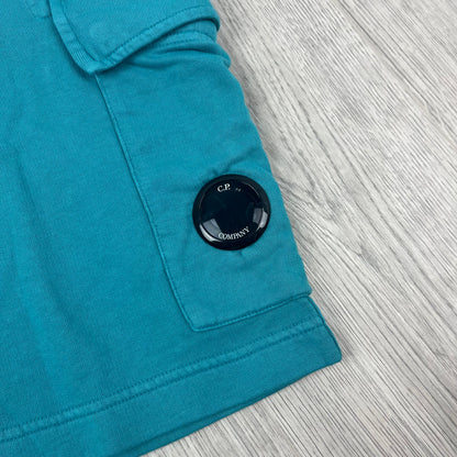 CP Company Jersey Shorts - Tile Blue