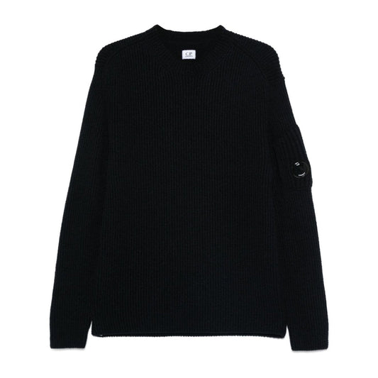 Fleece Knit Crewneck Vanisé Knit Black