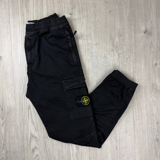 Stone Island Cargo Trousers - Black