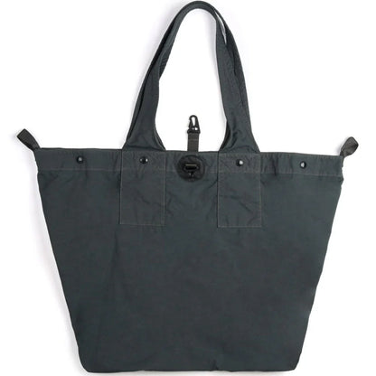 Cp Company Twill Logo Bag In Smoked Pearl with Certilogo