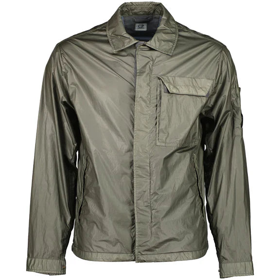 Cp Company CS II Lens Jacket In Smoked Pearl with Certilogo