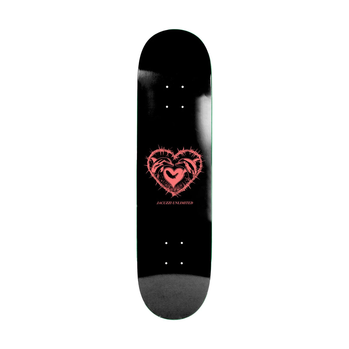 Jacuzzi Skateboard Deck Dolphin Logo Black 8.25" x 32"