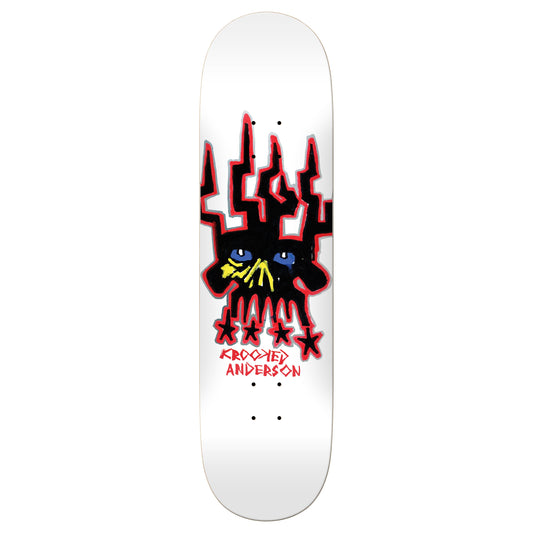 Krooked Skateboard Deck Manderson Skull King 8.38" x 32"