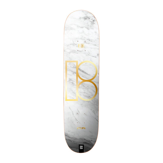 Plan B Skateboard Deck Gustavo White Marble Twin 8.0" x 31.5"
