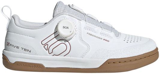 Five Ten Freerider Pro BOA Flat Shoes - Women's, FTWR White/Warm Clay/Gray Three
