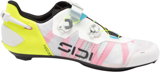 SIDI Wire 3 Road Shoes - Mens White/Yellow Fluo 48