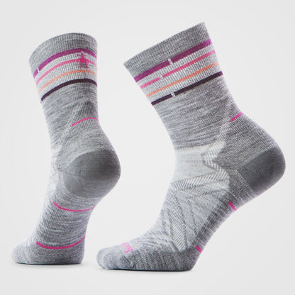 Smartwool - Women's Run Zero Cushion Mid Crew Socks - Light Gray