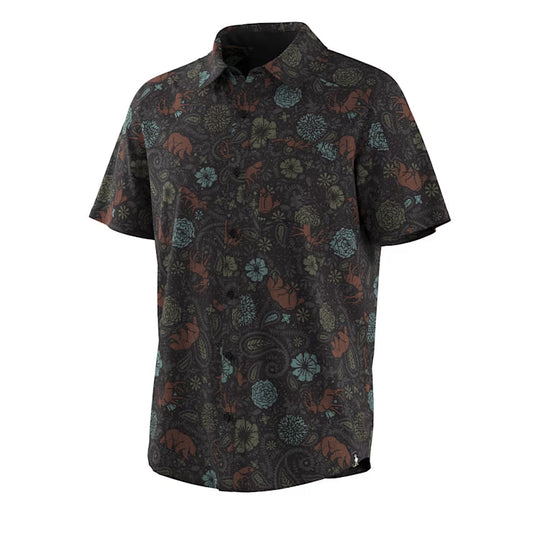 Smartwool - Men's Everyday Short Sleeve Button Down - Black Paisley